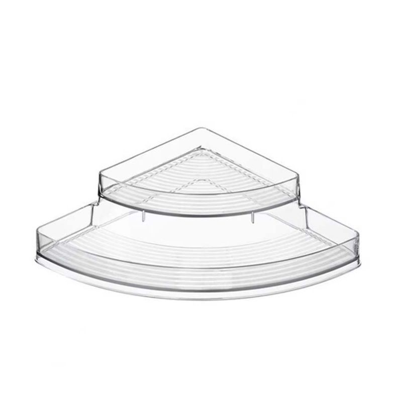 GENERICO - Organizador Acrilico 2 Niveles en Transparente 30x20.5x6cm