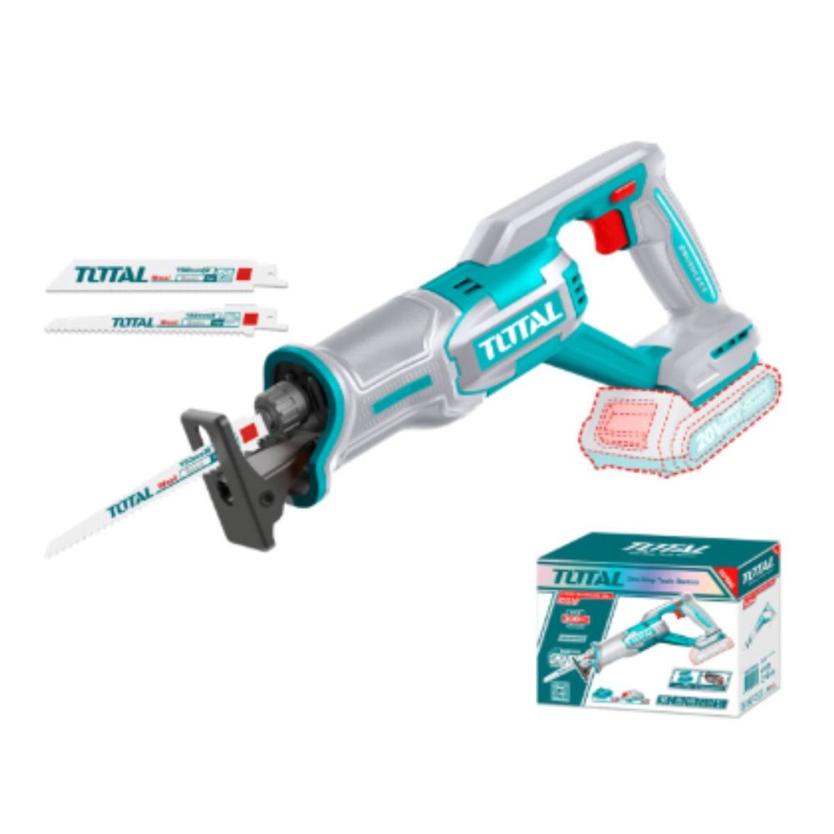 TOTAL TOOLS - Sierra Sable 20v 0-2800RPM BLMotor Industrial Total - TRSLI2108