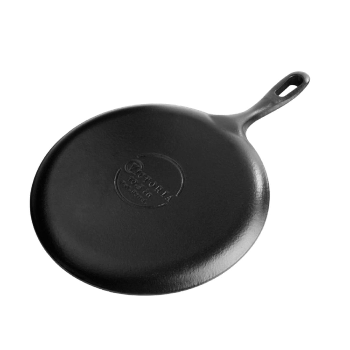 VICTORIA - Sartén Comal 26 cm Hierro fundido Esmaltado Victoria