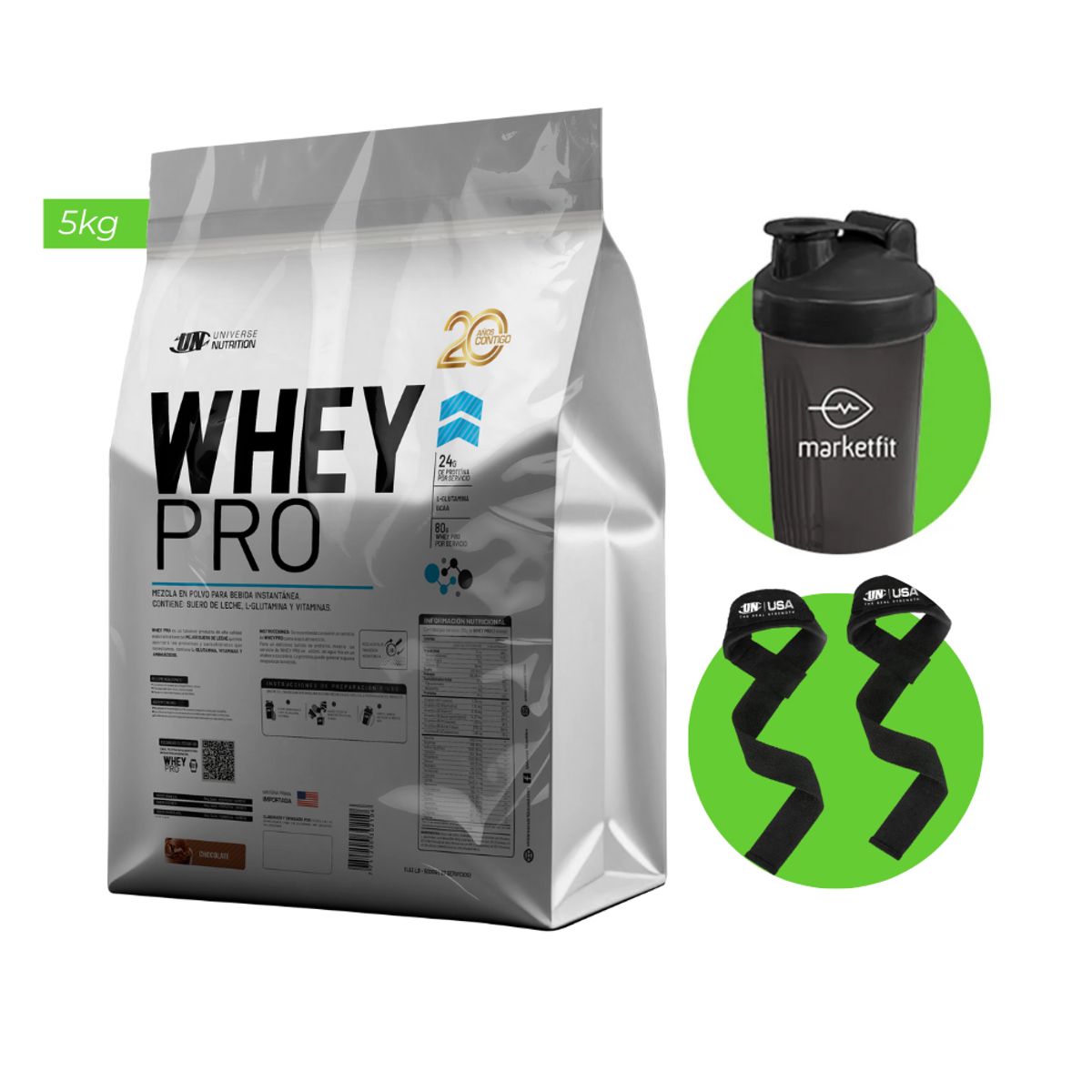 Universe Nutrition - WHEY PRO 5KG PROTEÍNA UN CHOCOLATE + REGALO