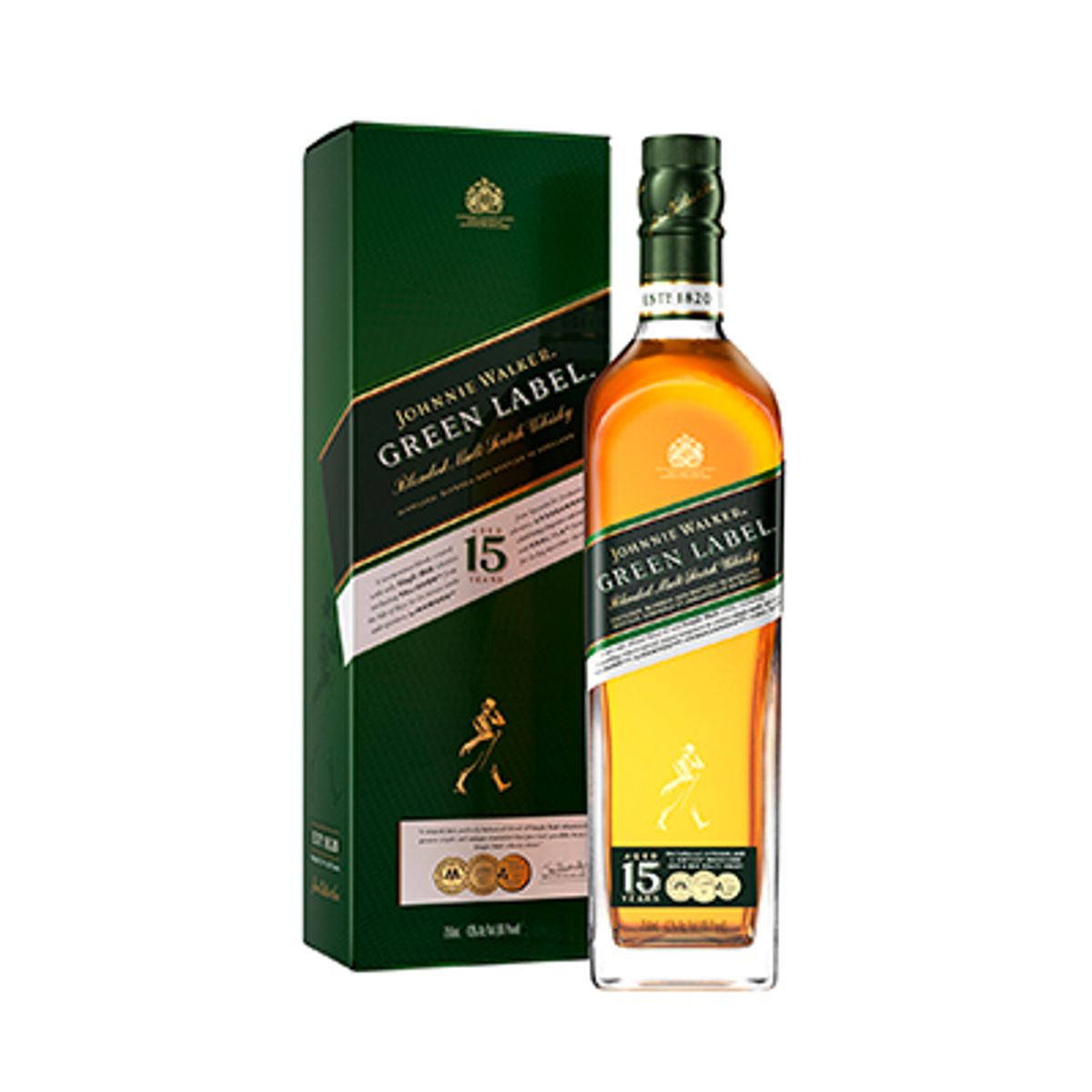 JOHNNIE WALKER - Johnnie Walker Green Label x 750 ml
