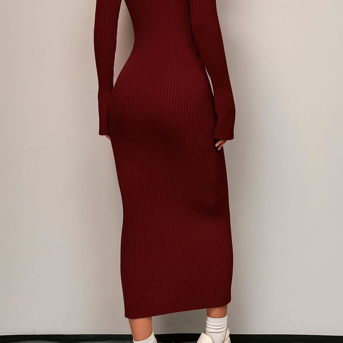 GENERICO - VESTIDO CAMISERO MANGA LARGA