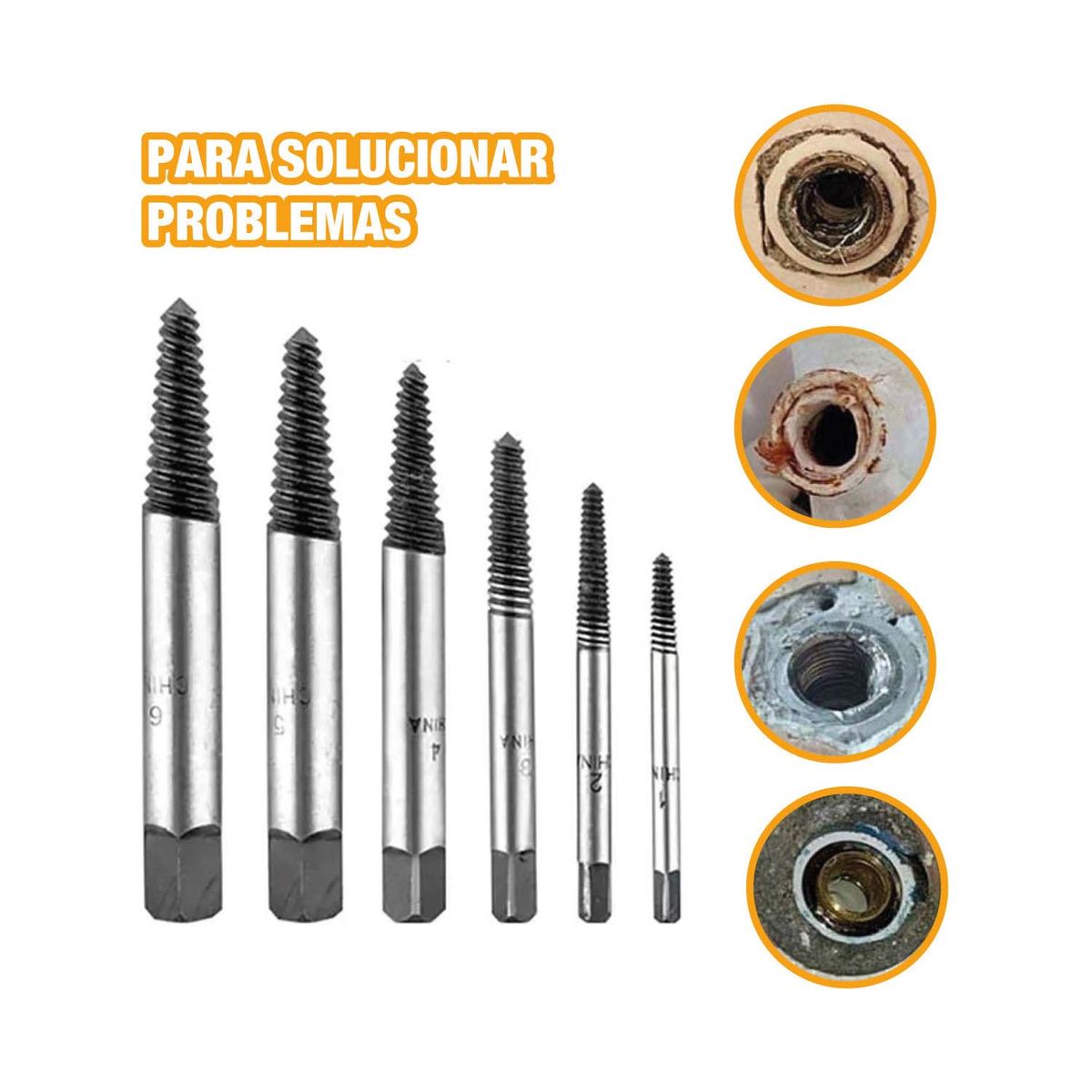 INGCO TOOLS - JUEGO DE EXTRACTORES DE TORNILLOS INGCO DE 6 PIEZAS ASE106