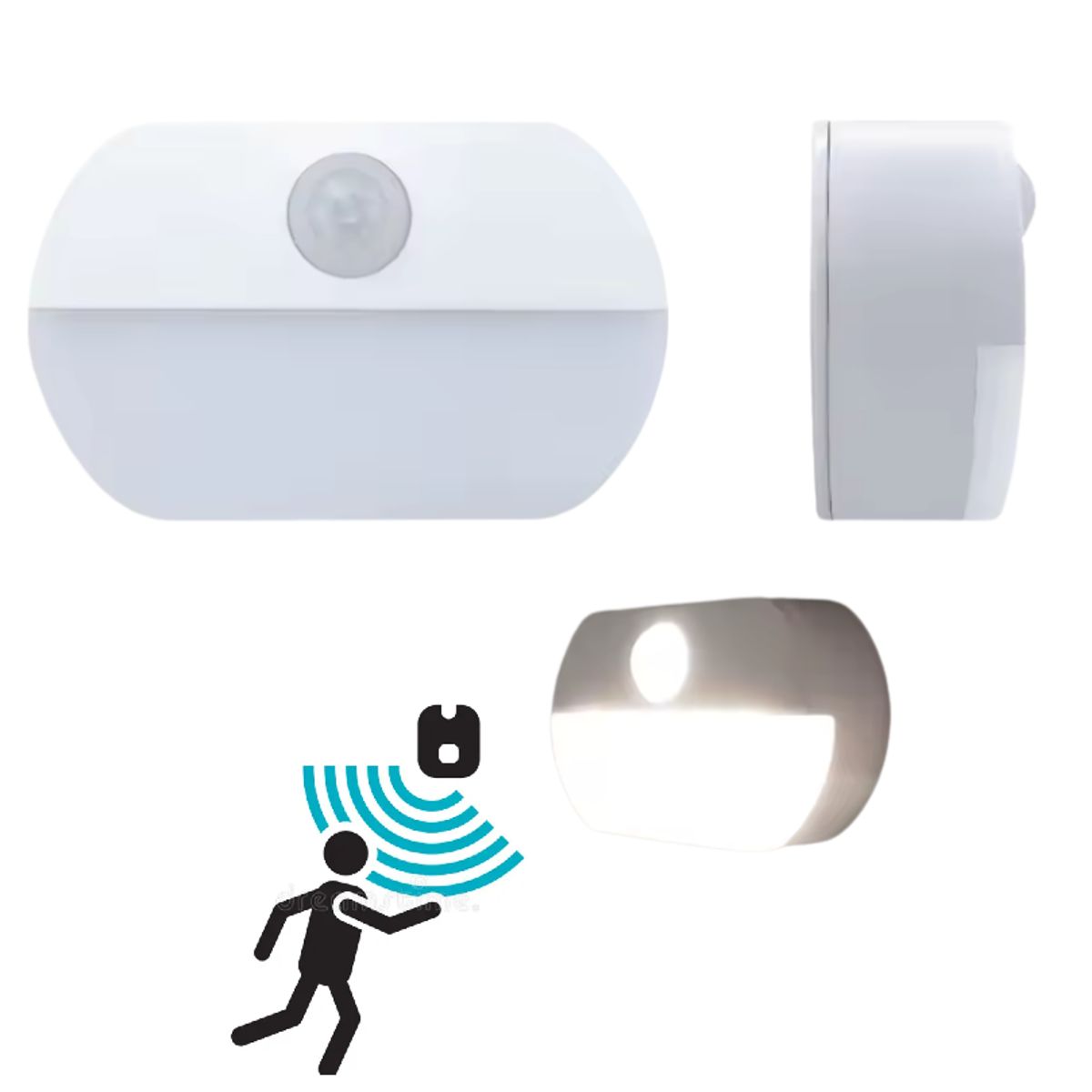 GENERICO - Luz Sensor De Movimiento foco Noche Iluminado detector movimiento