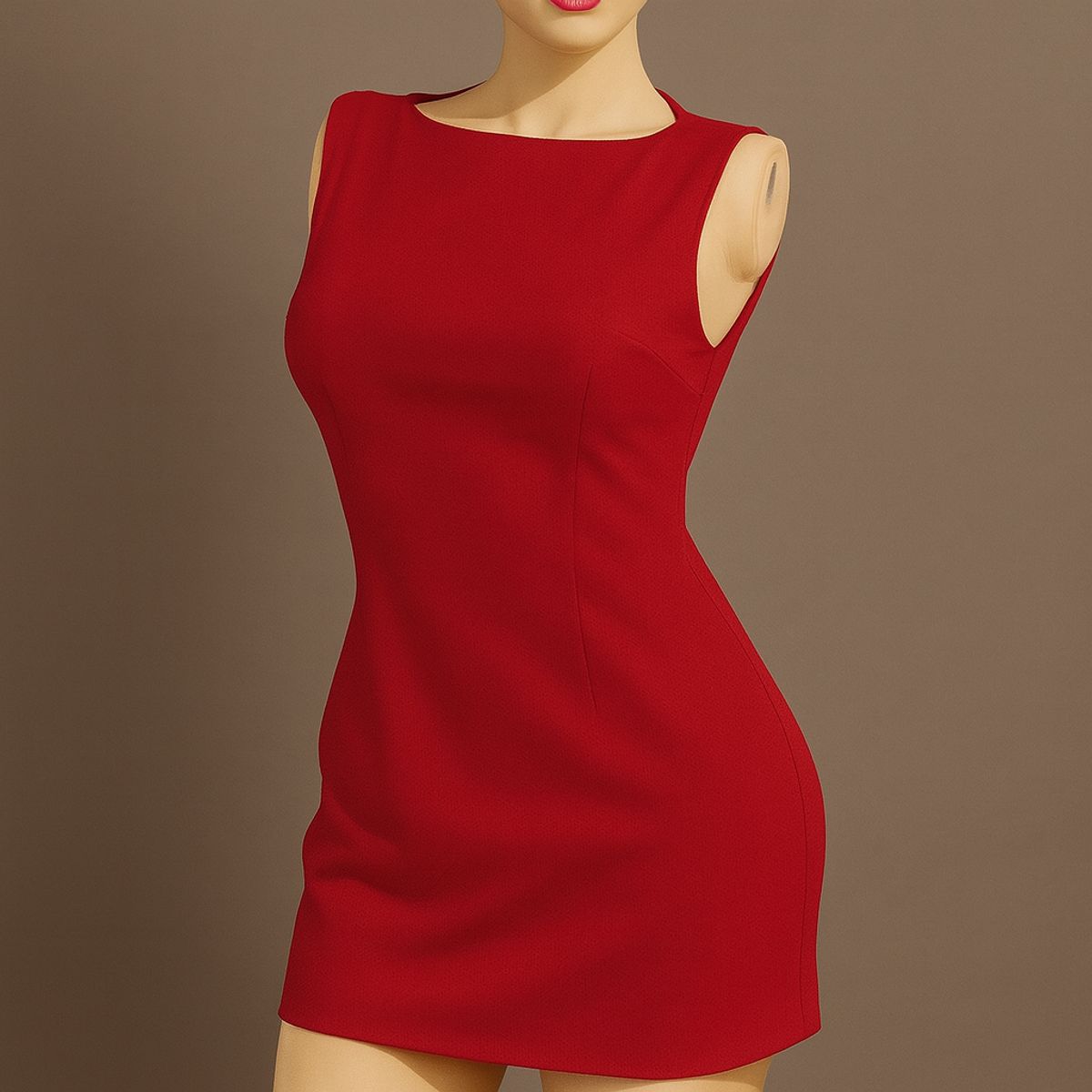 GENERICO - Vestido corto sin mangas básico versátil y sofisticado SOFIA 20 M 13