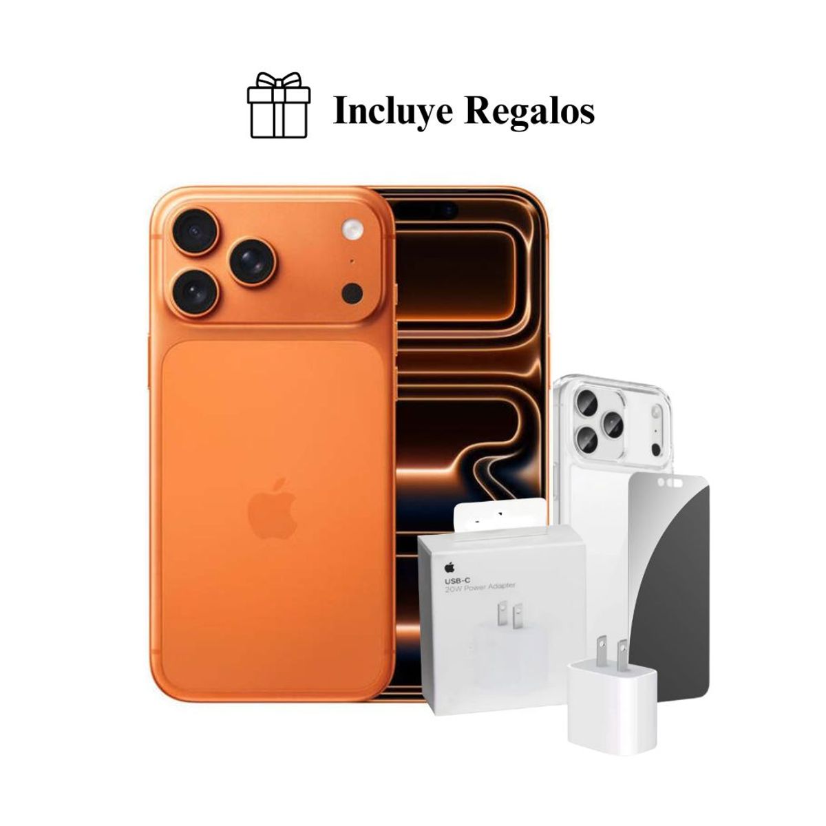APPLE - Apple iPhone 17 Pro Max Apple Intelligence 512GB (eSIM) - Cosmic Orange + Combo de Regalo