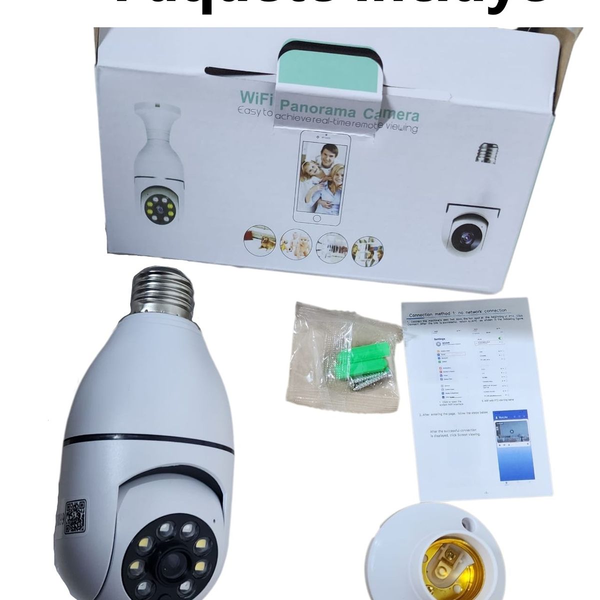 GENERICO - Camara Foco Seguridad Wifi Ip Espía Hd  360°