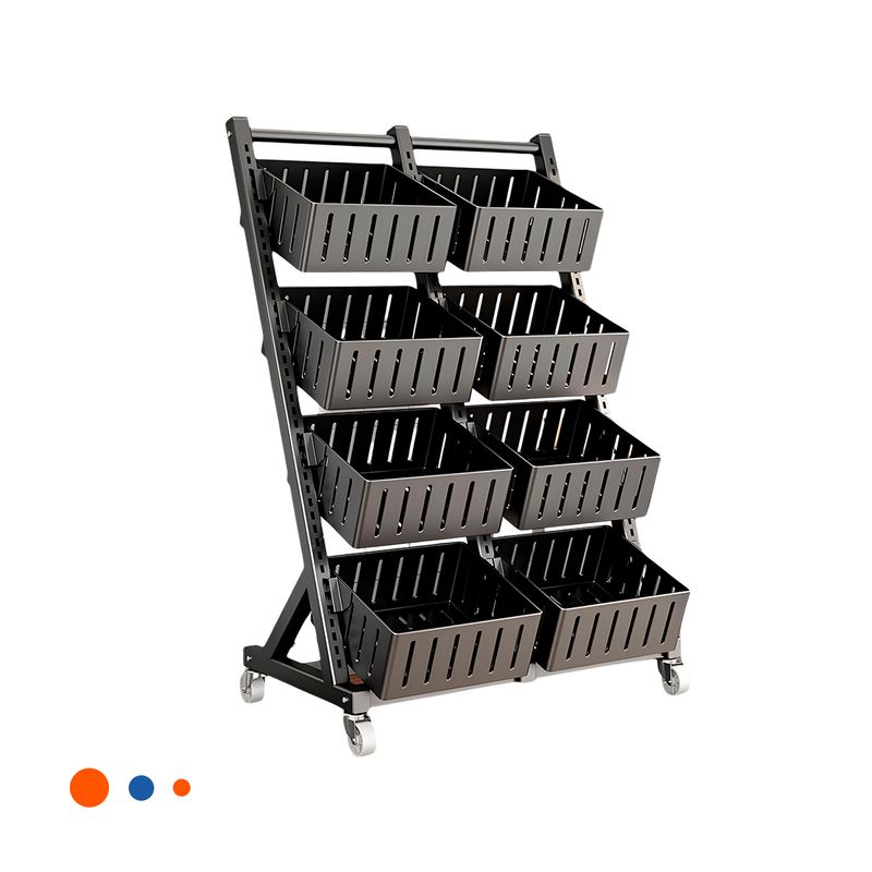 GENERICO - Pack2 Estante Organizador y Liviano Negro Y+Papel de Regalo