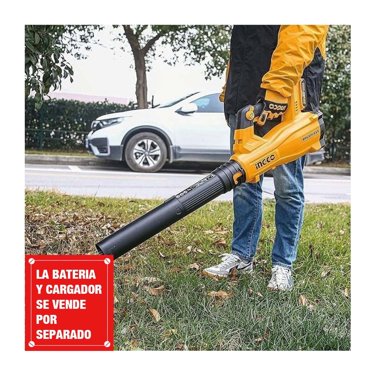 INGCO TOOLS - SOPLADORA A BATERÍA INALÁMBRICA 20V INGCO AMARILLO  CABLI20323