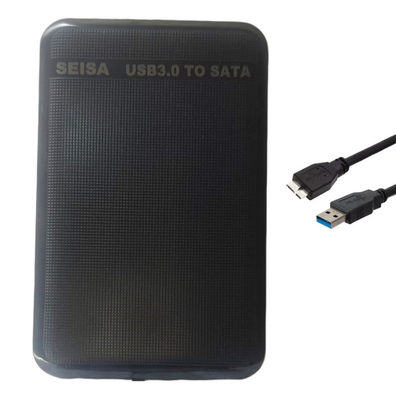 SEISA - Case Sata A Usb 3.0 Externo Disco Duro 2.5 Ssd Hdd Dnk2519