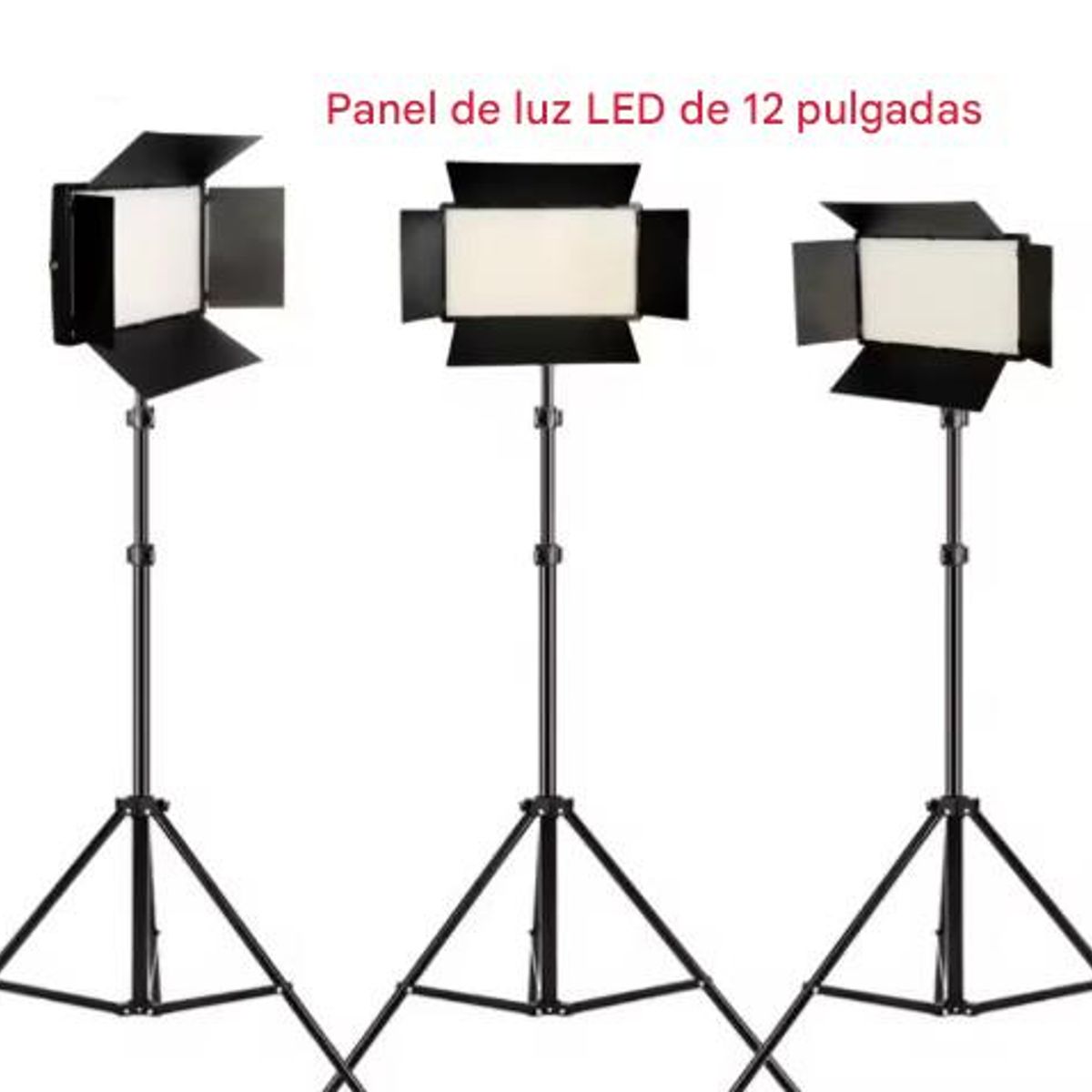 OEM - KIT PANEL DE LUZ LED PARA FOTOGRAFÍA Y VIDEO + TRIPODE 2.1M CRI 95