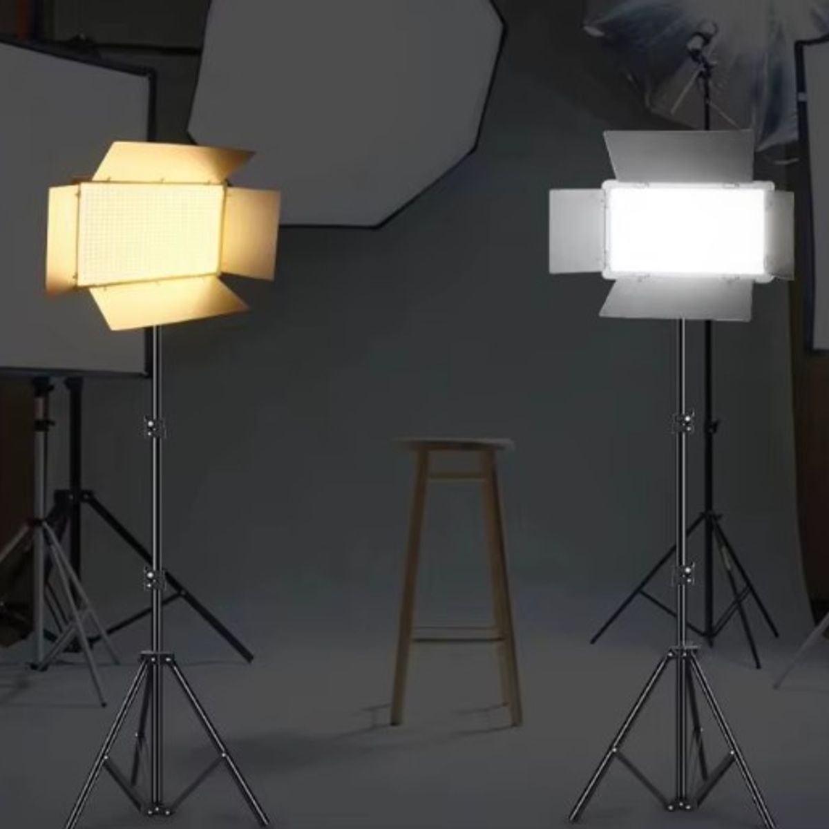 OEM - KIT PANEL DE LUZ LED PARA FOTOGRAFÍA Y VIDEO + TRIPODE 2.1M CRI 95