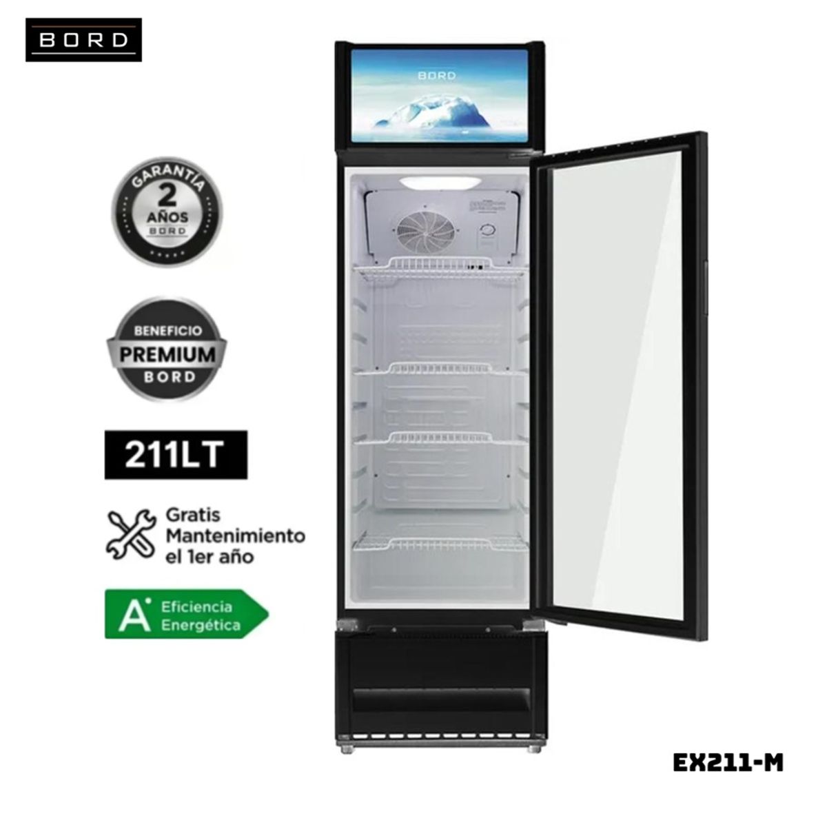 BORD - VITRINA EXHIBIDOR BORD VERTICAL 211 L - EX211-M