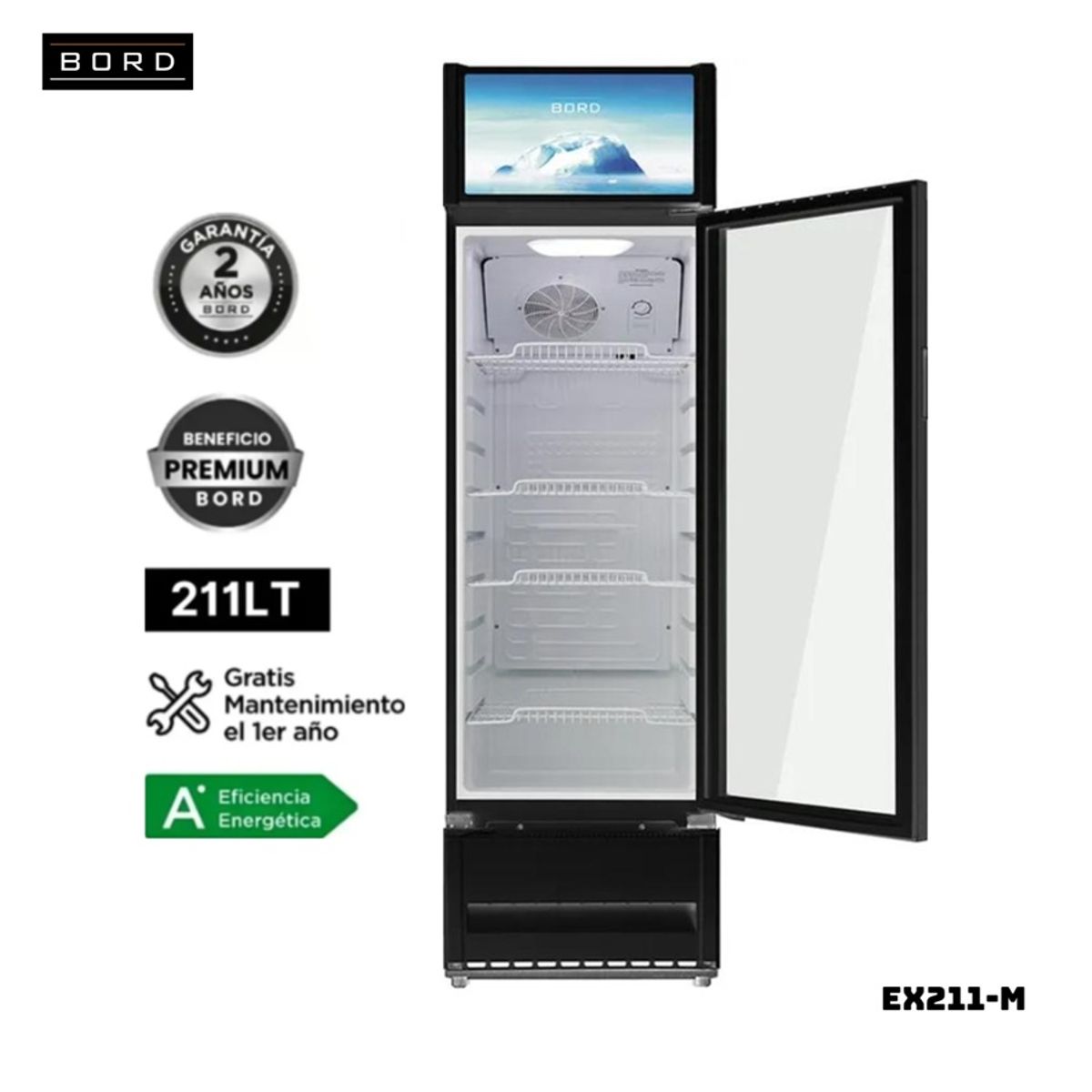 BORD - VITRINA EXHIBIDOR BORD VERTICAL 211 L - EX211-M