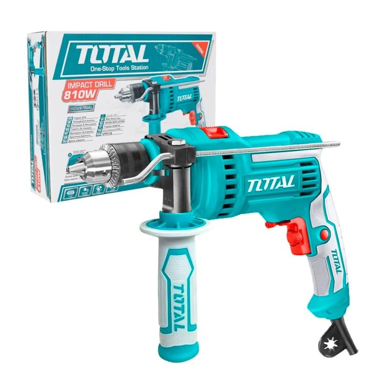 TOTAL TOOLS - TALADRO PERCUTOR ATORNILLADOR 810W INDUSTRIAL TOTAL TG1081316