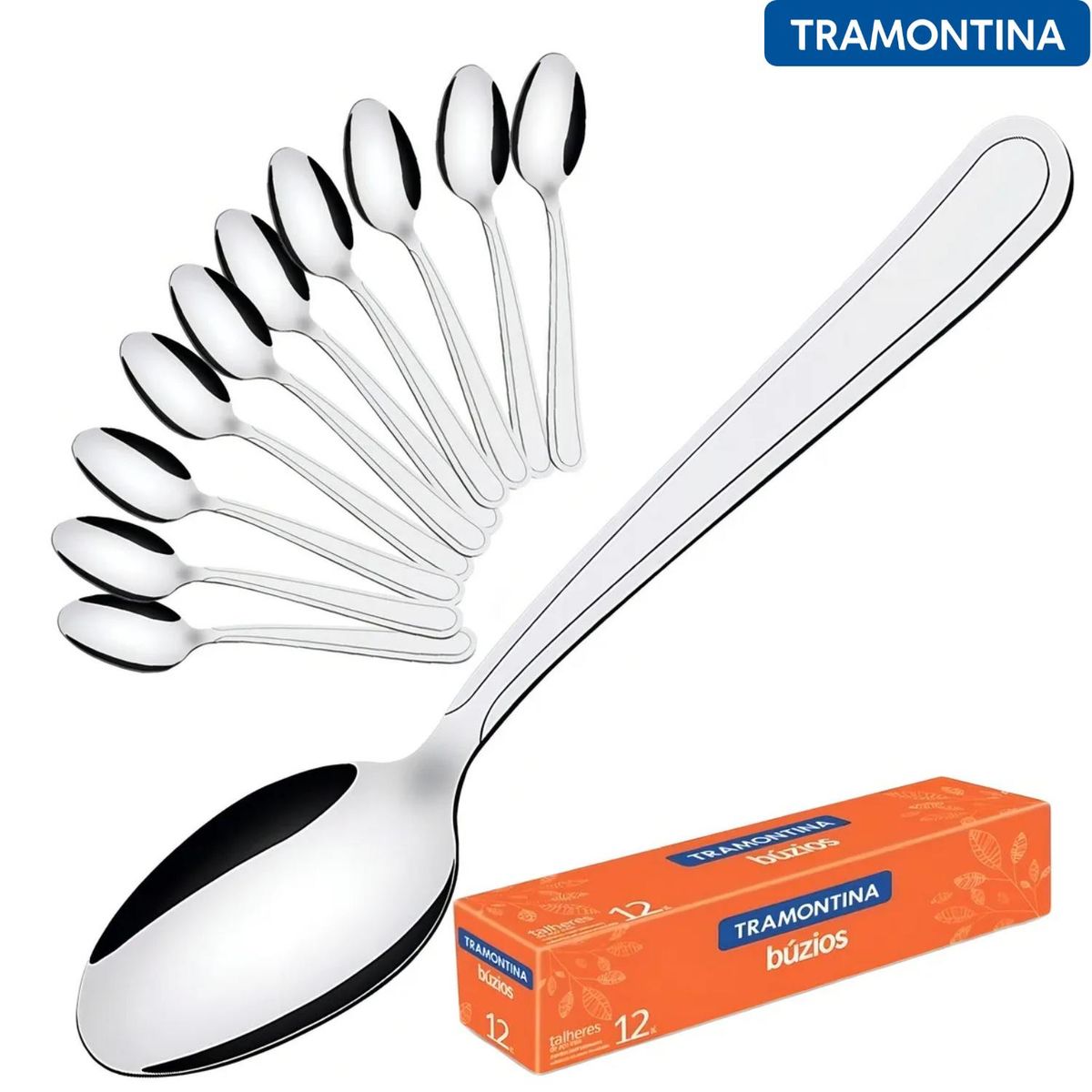 TRAMONTINA - Set 12 pzs Cuchara De Cafe Buzios 9.2 cm- Tramontina
