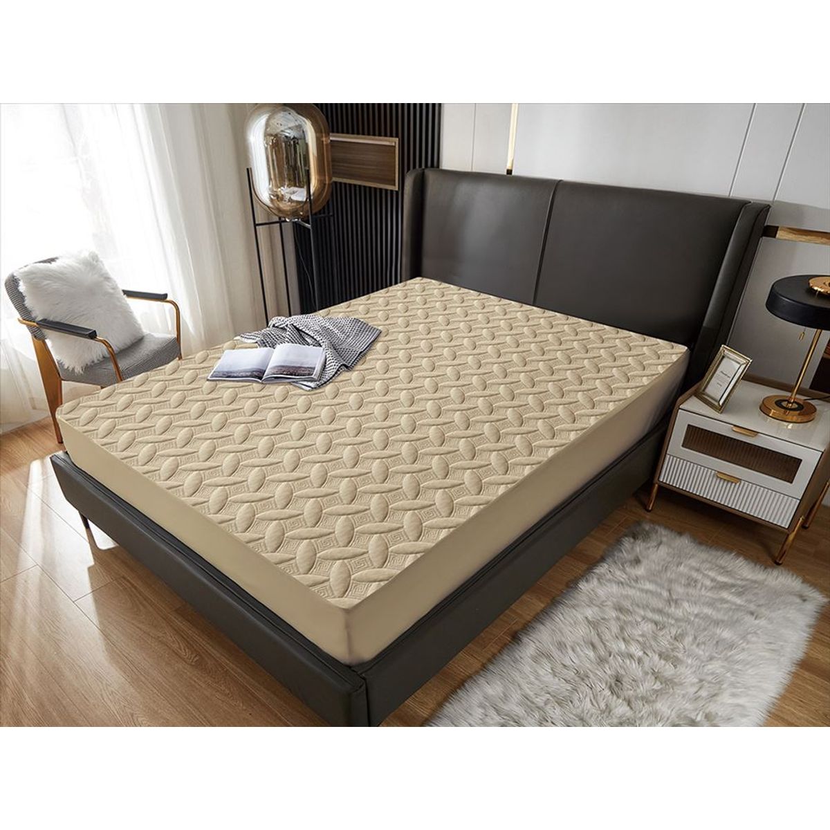 CASATEX - Forro De Colchón Impermeable Acolchado 2000 Hilos - 2 plz