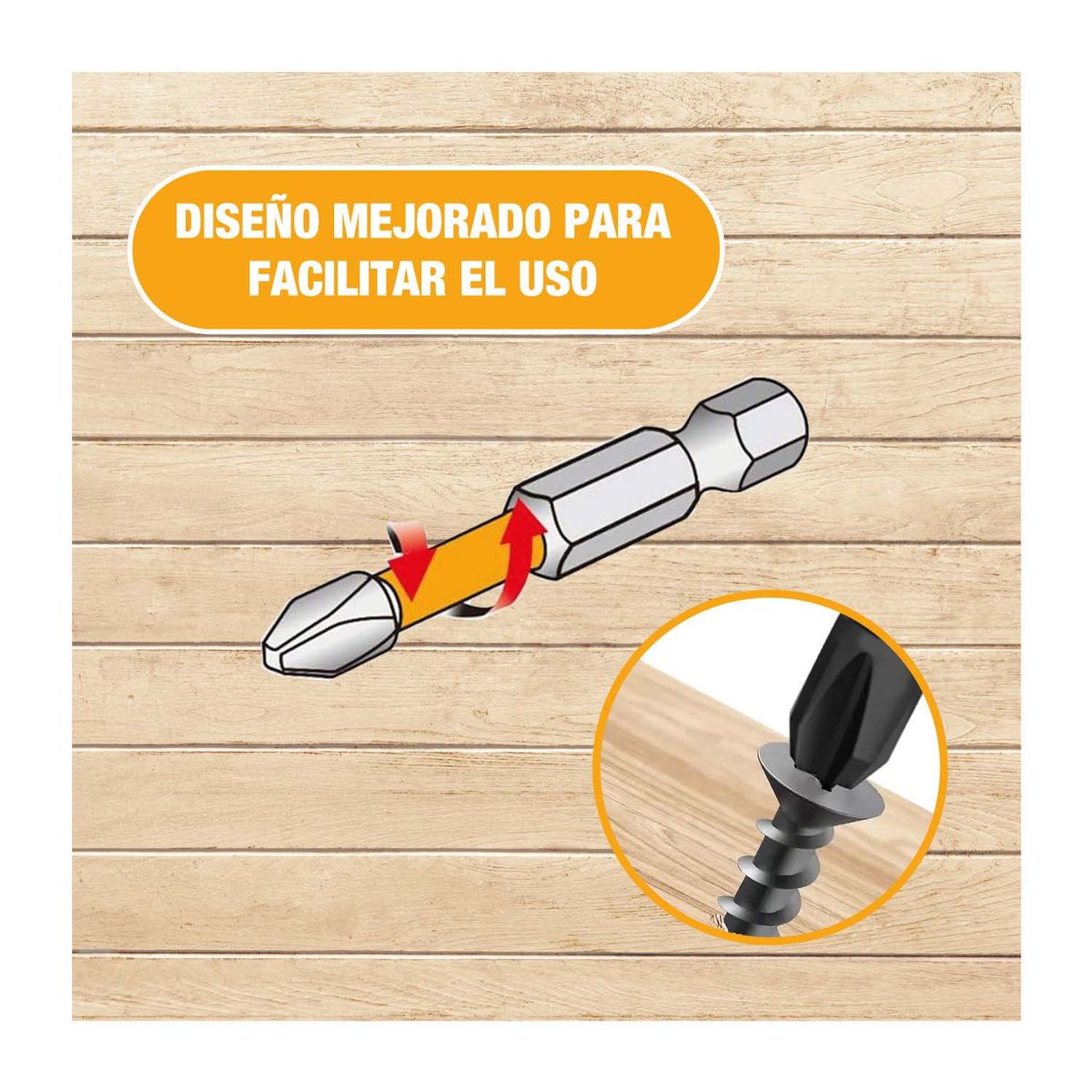 INGCO TOOLS - 2 PACK DE PUNTAS DE DESTORNILLADOR DE IMPACTO 50 MM ESTRELLA INGCO