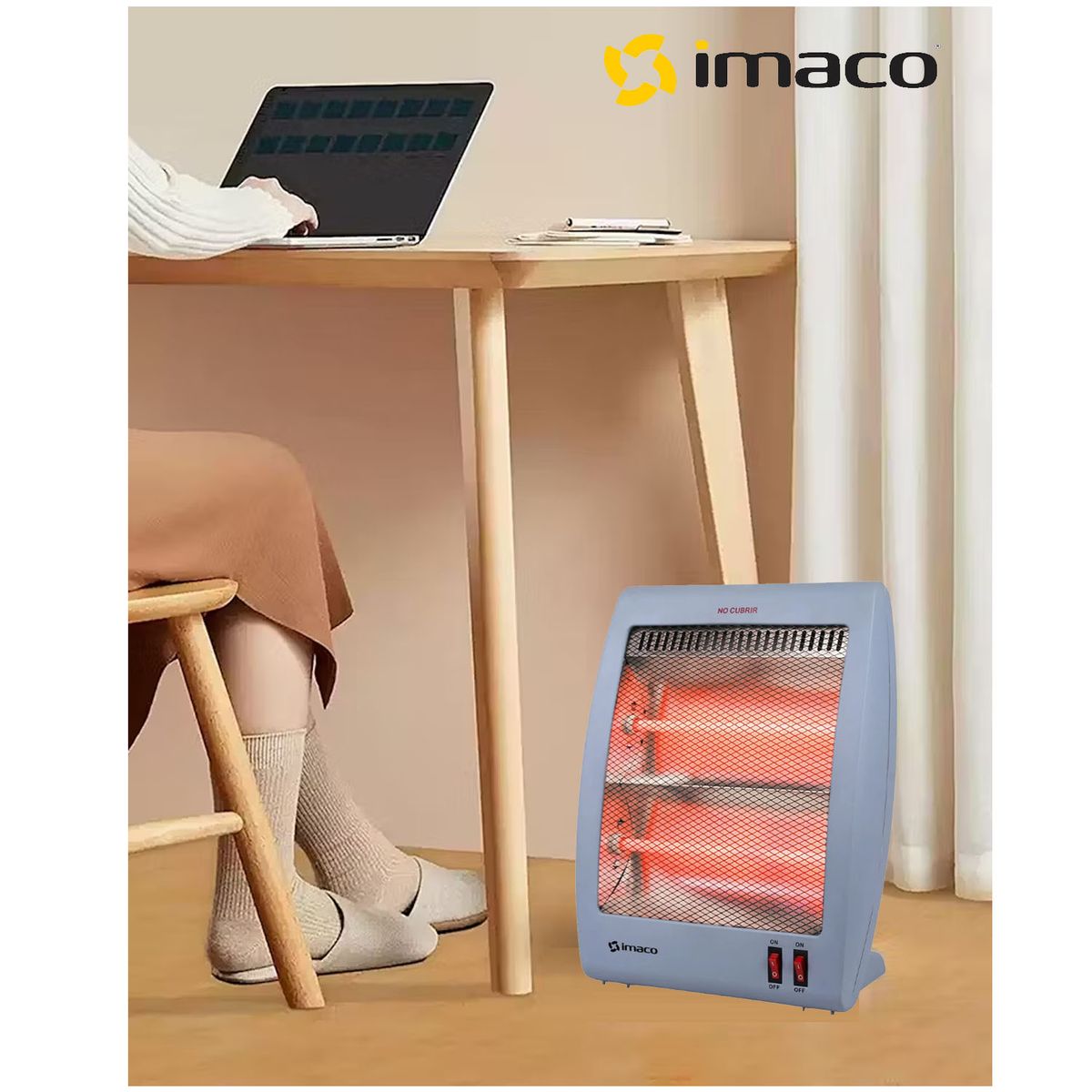 IMACO - Estufa De Cuarzo QH800 Gris