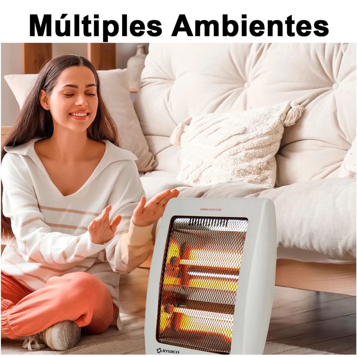 IMACO - Estufa De Cuarzo QH800 Gris