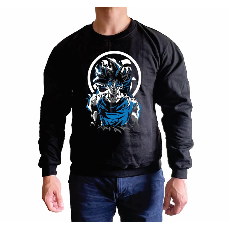 GENERICO - Polera Hombre Básico GOKU - Negro