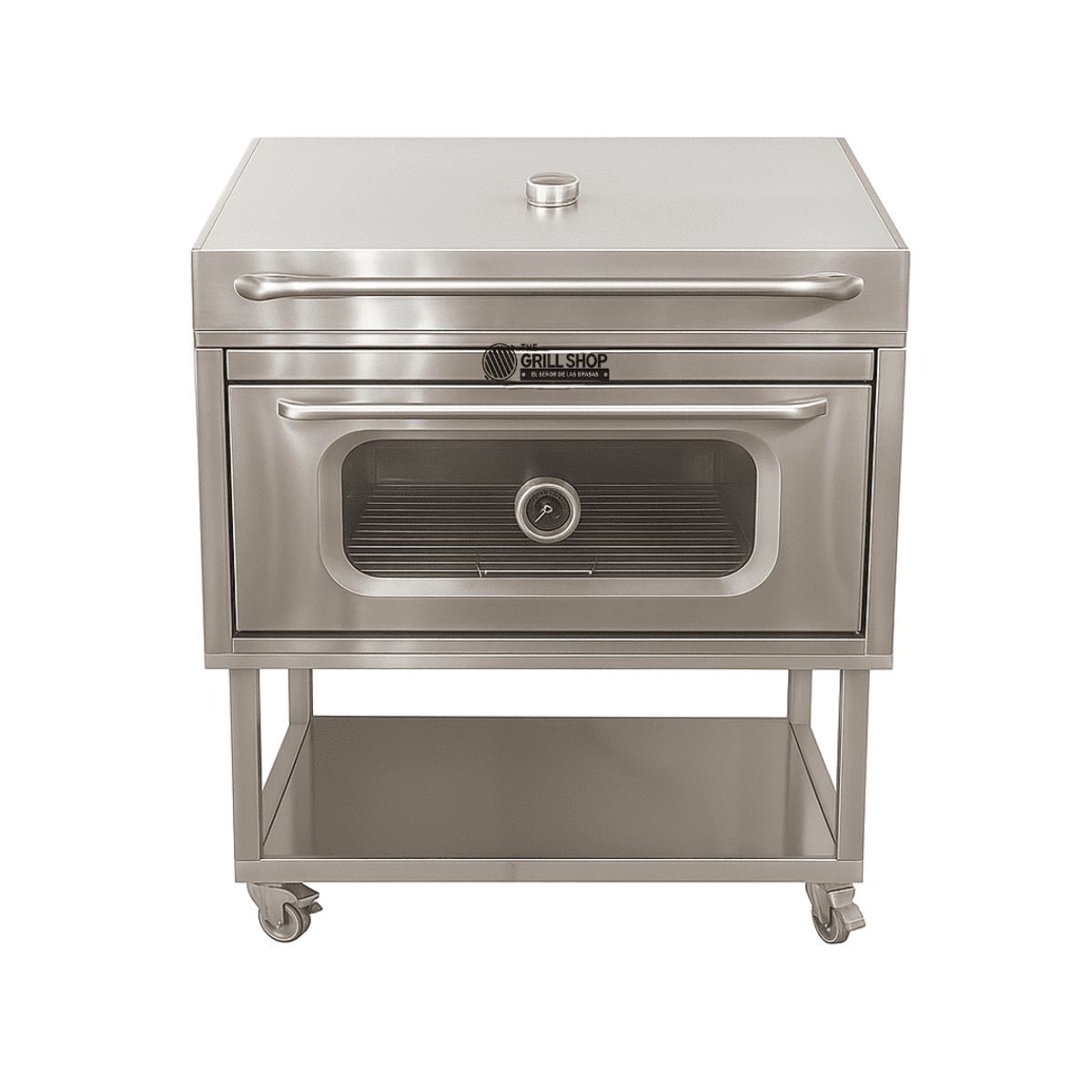 THE GRILL SHOP - Caja China Horno Premium con Tapa Americana Acero Inox -THE GRILL SHOP