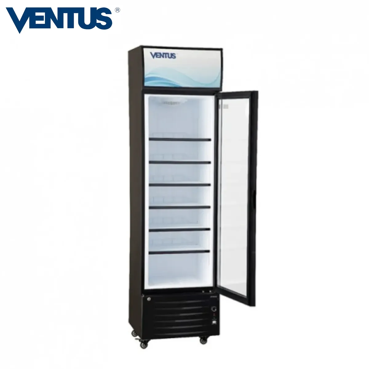 VENTUS - Exhibidor Vertical Visicooler LG-290 LED 1 Puerta 290Lt Ventus