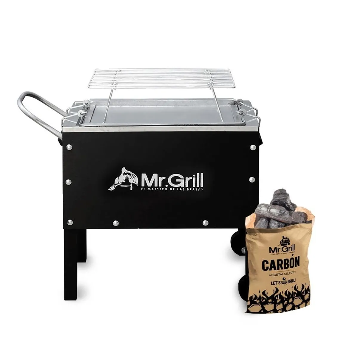 MR GRILL - Caja China Mr Grill Chica + Parrilla + Carbón