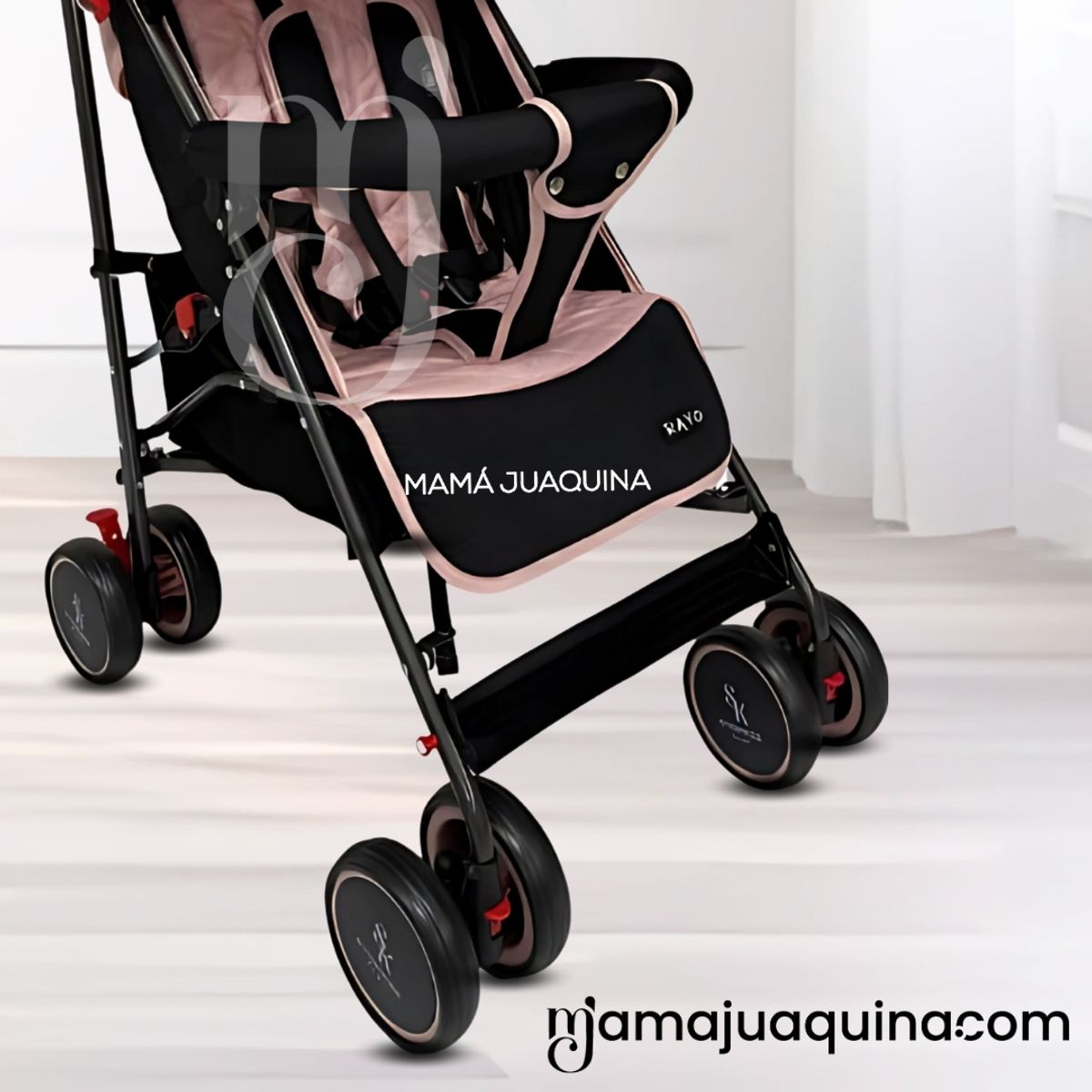 Baby - Coche Bastón de Lujo «RAYO» Edición Limitada Pink