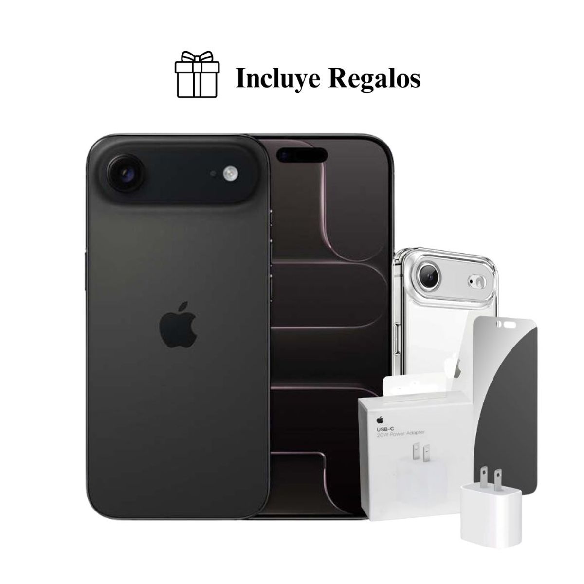 APPLE - Apple iPhone Air Apple Intelligence 256GB eSIM - Black + Combo de Regalo