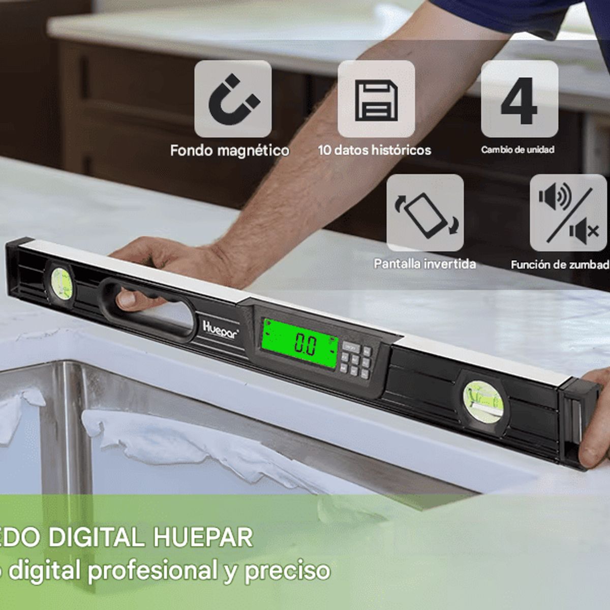 HUEPAR - nivel electrónico de aluminio Digital Huepar TL60