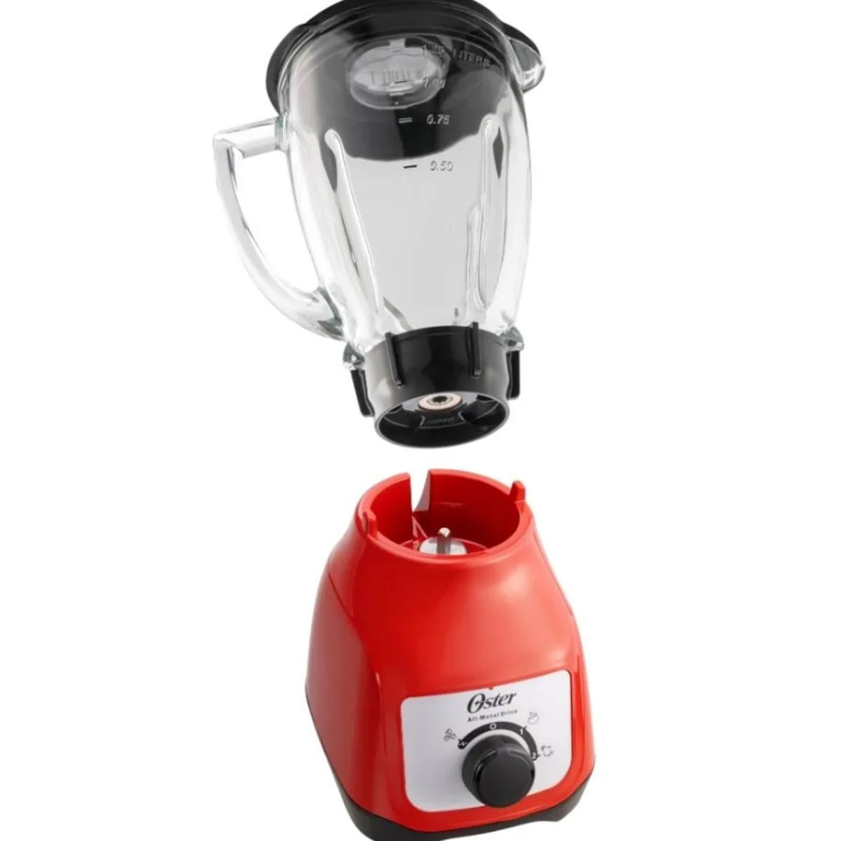 OSTER - Licuadora Oster® 2 velocidades con control de perilla BLSTKAG-RRD-053 1.5L Roja