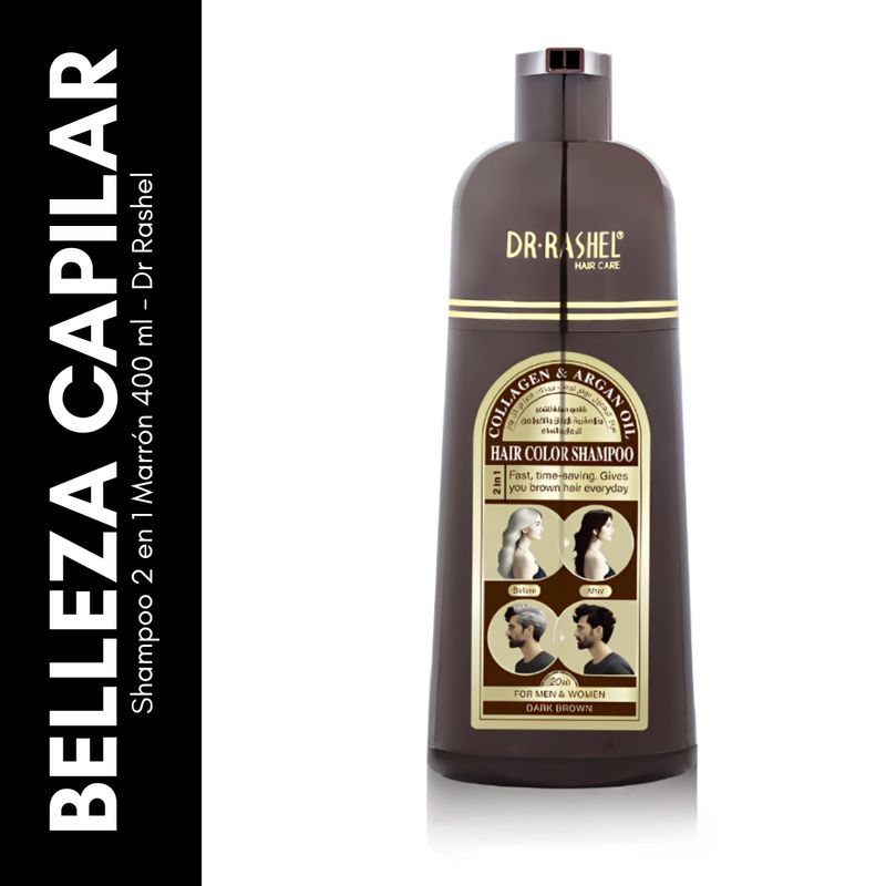 GENERICO - Shampoo 2 en 1 Marrón 400 ml - Dr Rashel