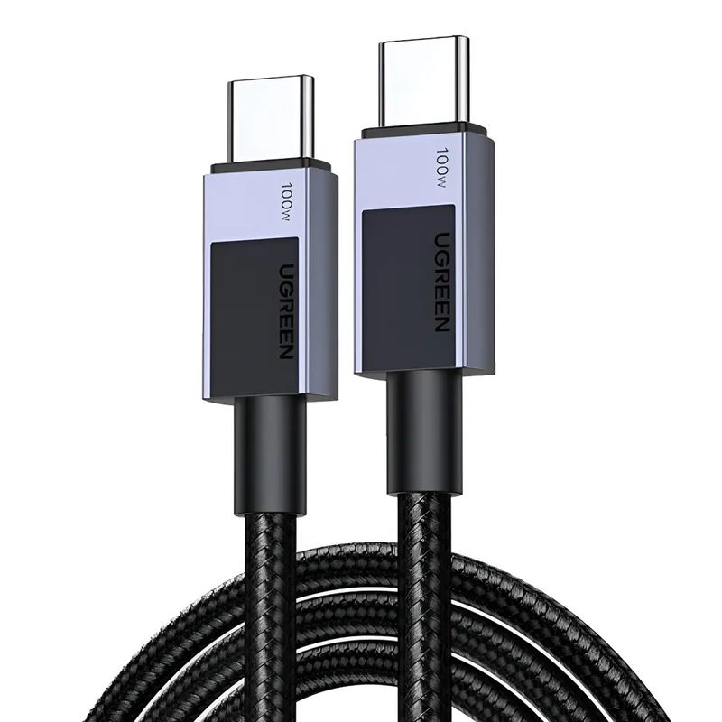 UGREEN - Cable USB-C a USB-C Ugreen L512 Carga Rápida 100W Trenzado 2M