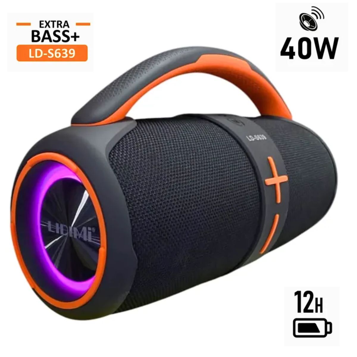 LIDIMI - Parlante Portátil LD-S639 Lidimi Bluetooth 40W XBASS