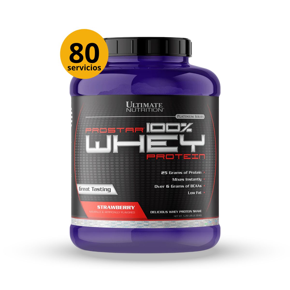 ULTIMATE NUTRITION - PROSTAR WHEY 5LB FRESA - PROTEINA WHEY