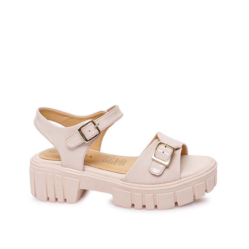 Piazza - Sandalia DOrsay Casual LIA-2602 Hueso Piazza Kids