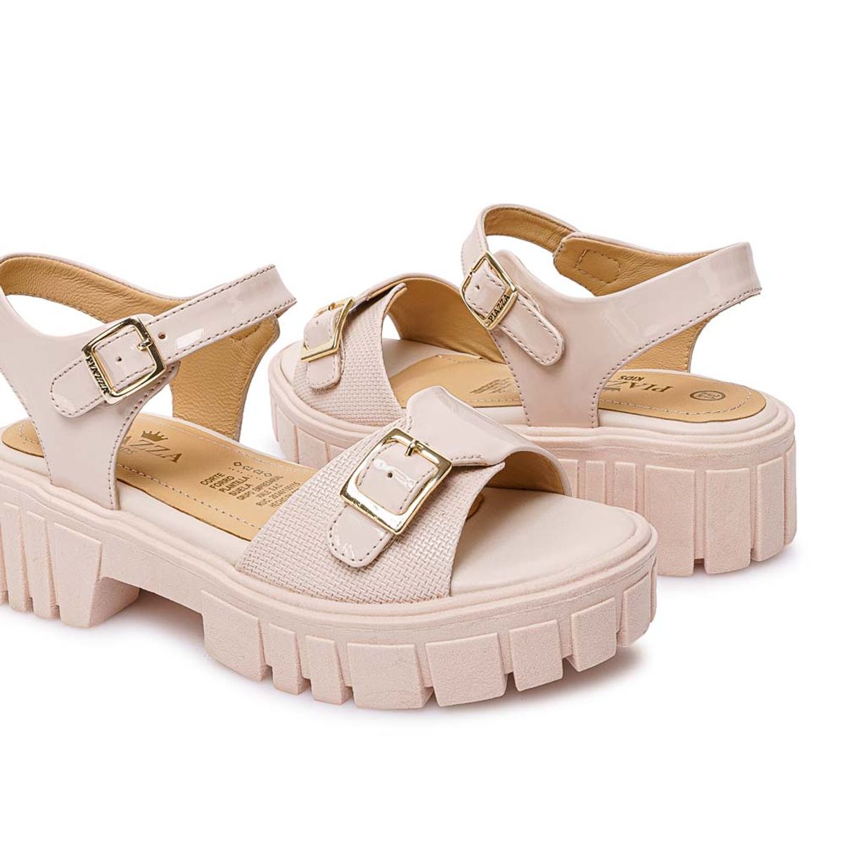 Piazza - Sandalia DOrsay Casual LIA-2602 Hueso Piazza Kids