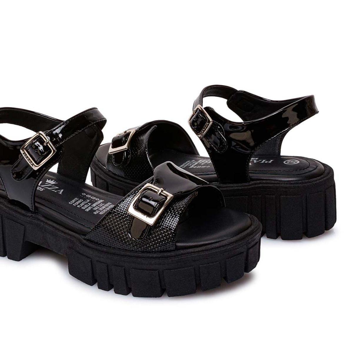 Piazza - Sandalia DOrsay Casual LIA-2602 Negro Piazza Kids
