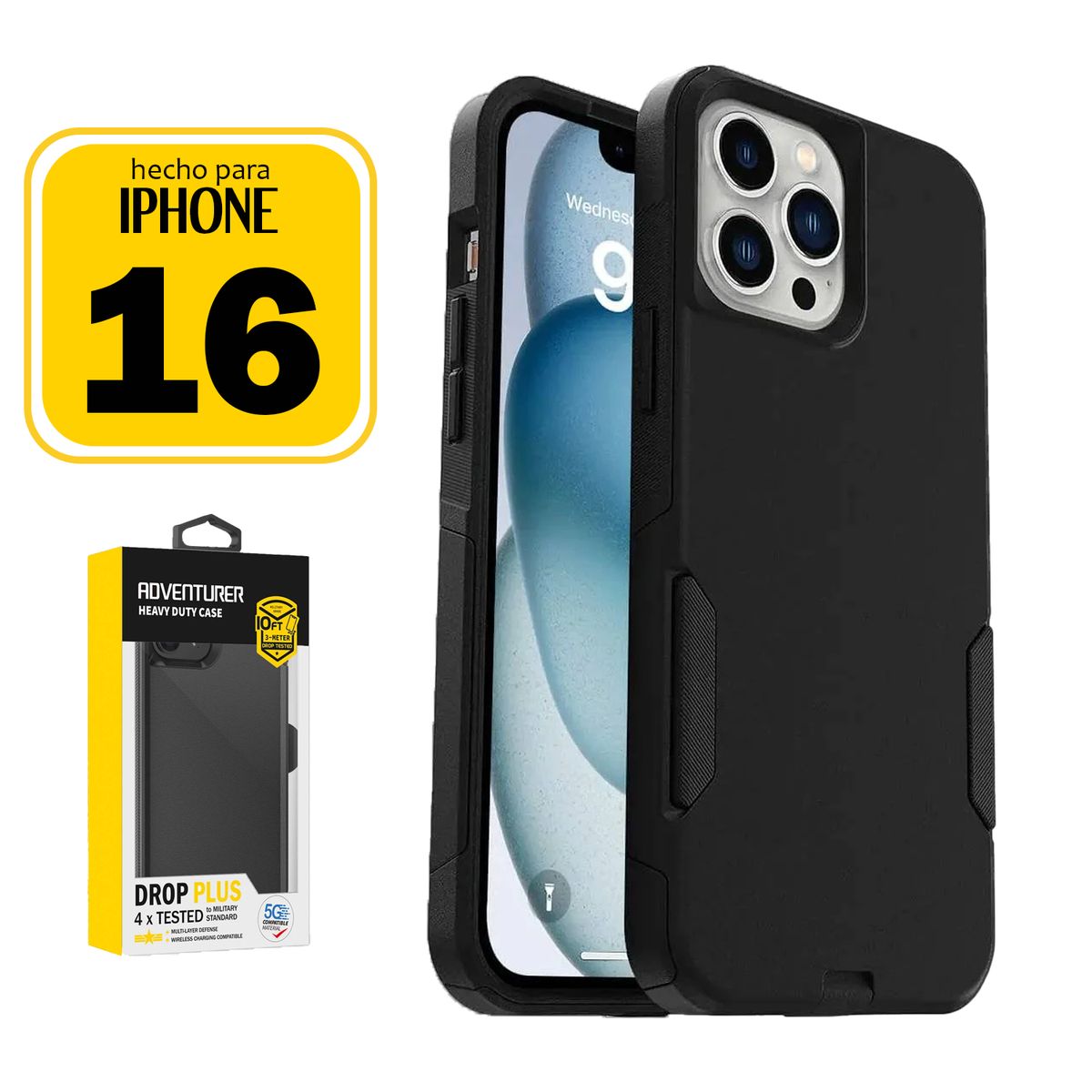 GENERICO - Adventurer Case Iphone 16 Con Marca