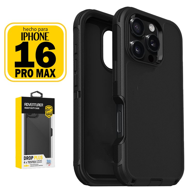 GENERICO - Adventurer Case Iphone 16  PRO MAX Con Marca