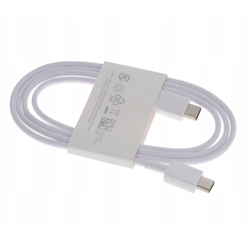 SAMSUNG - Cable de carga Samsung USB-C a USB-C Blanco
