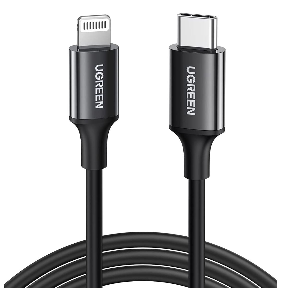 UGREEN - Cable Ugreen  Carga Rapida Usb-c A Lightning 1m Negro