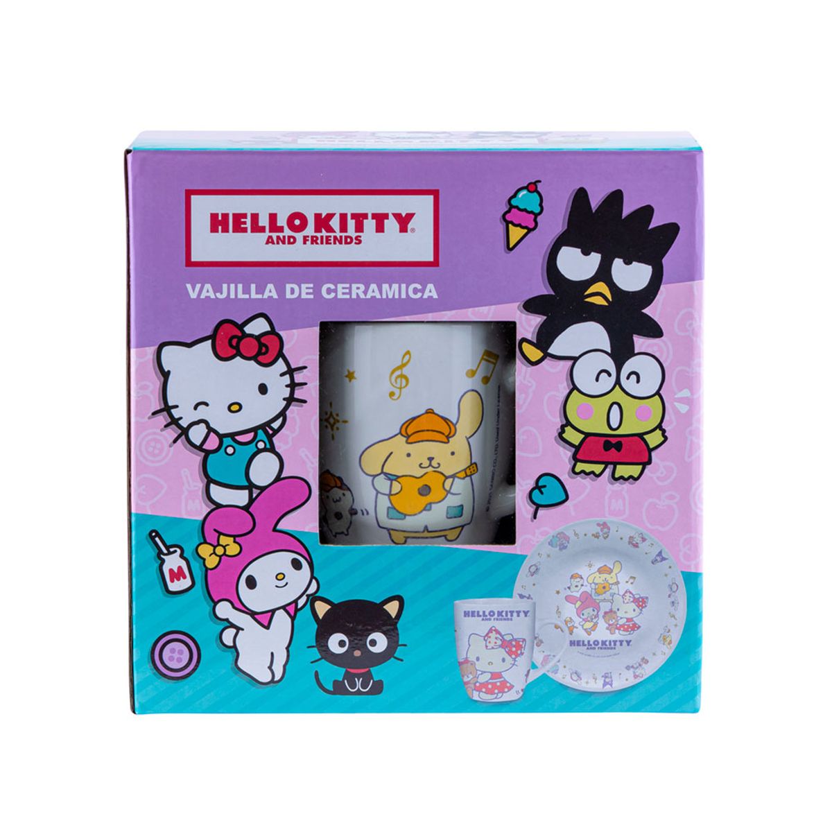 SCOOL - Vajilla infantil Ceramica 2Pz Hello Kitty Scool 704350