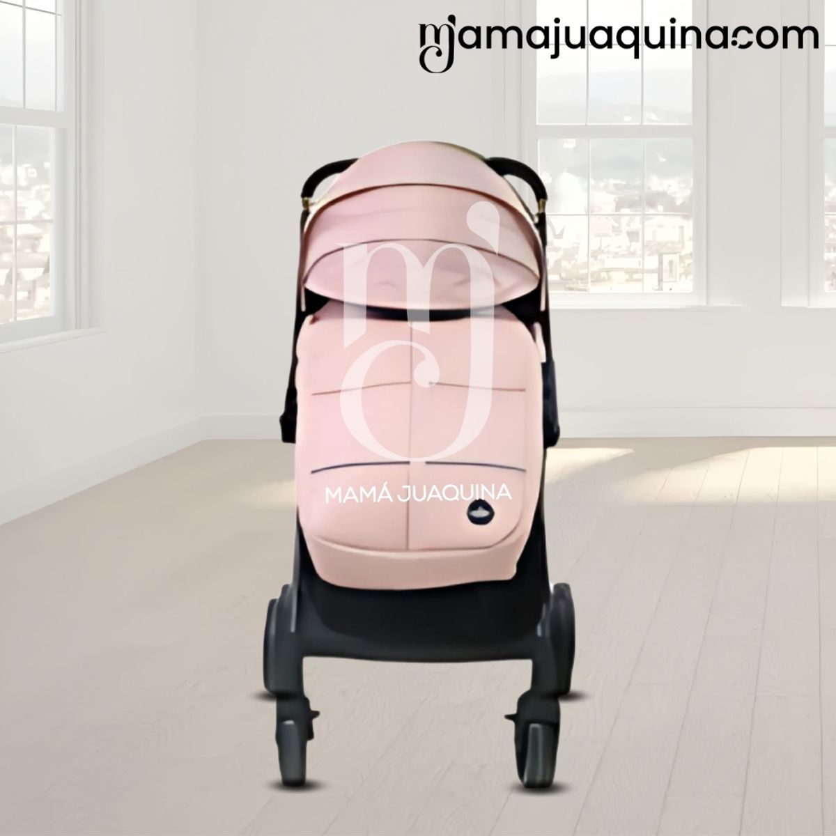 BABY - Coche Maleta de Lujo «GENOVIA» Mango Reversible Pink