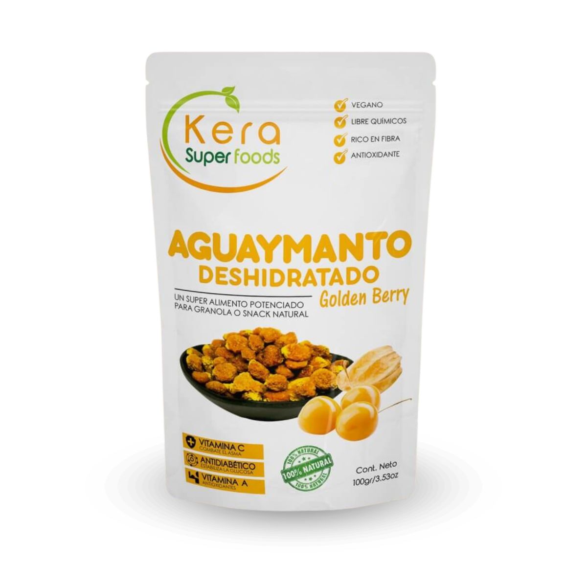 KERA SUPERFOODS - AGUAYMANTO DESHIDRATADO 100GR - KERA SUPERFOODS