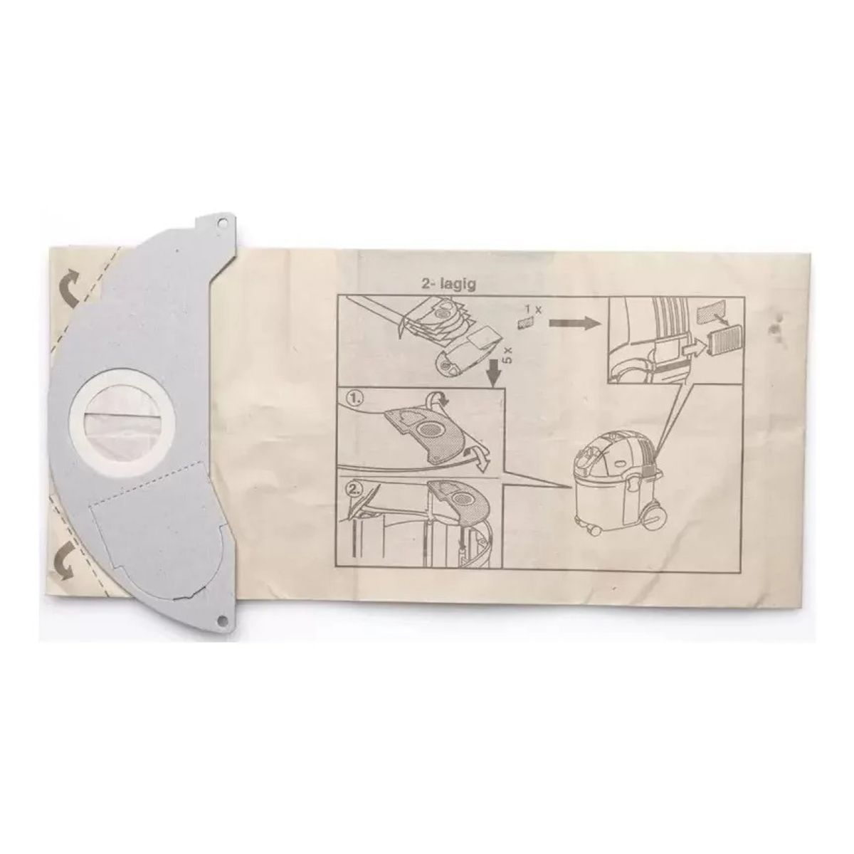 KARCHER - Bolsa De Papel Para Aspiradora Karcher Wd2 Premiun Wd 2500