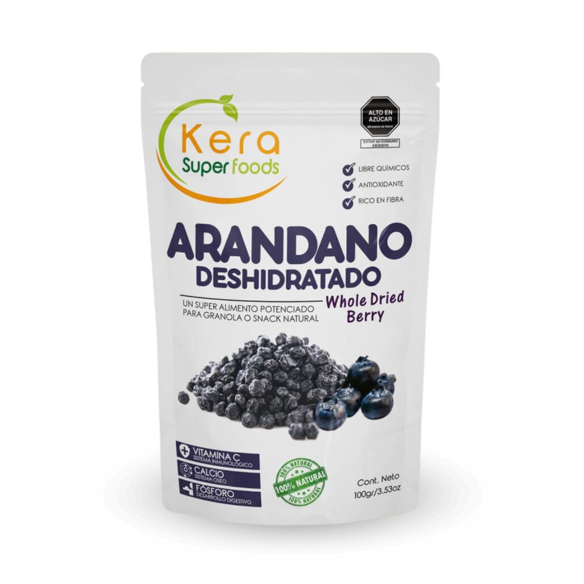 KERA SUPERFOODS - ARANDANO DESHIDRATADO 100GR - KERA SUPERFOODS