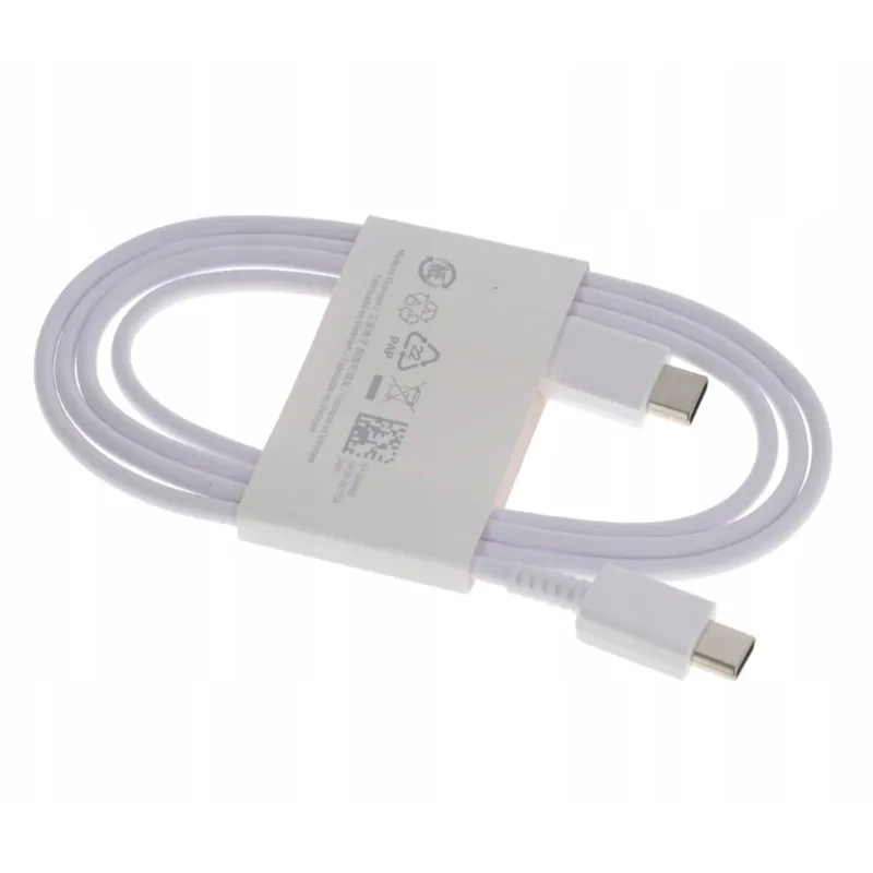 SAMSUNG - Cable de carga Samsung USB-C a USB-C Blanco