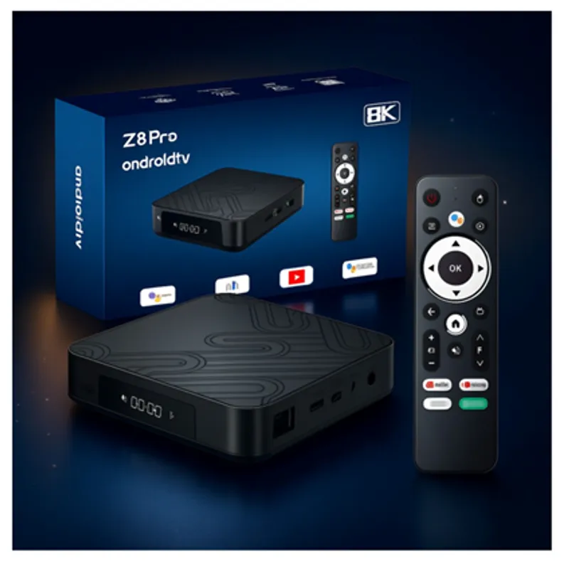 GENERICO - Reproductor Android TV 2025 – 8K UHD con Puerto de Red y Certificación